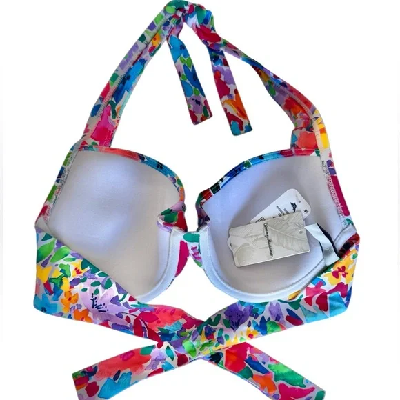 Tommy Bahama Watercolor Floral Underwire Cup Bra, 34D or 36C - Picture 8 of 12